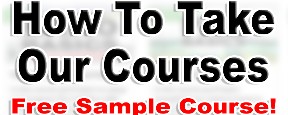 How To Take Our Online Courses