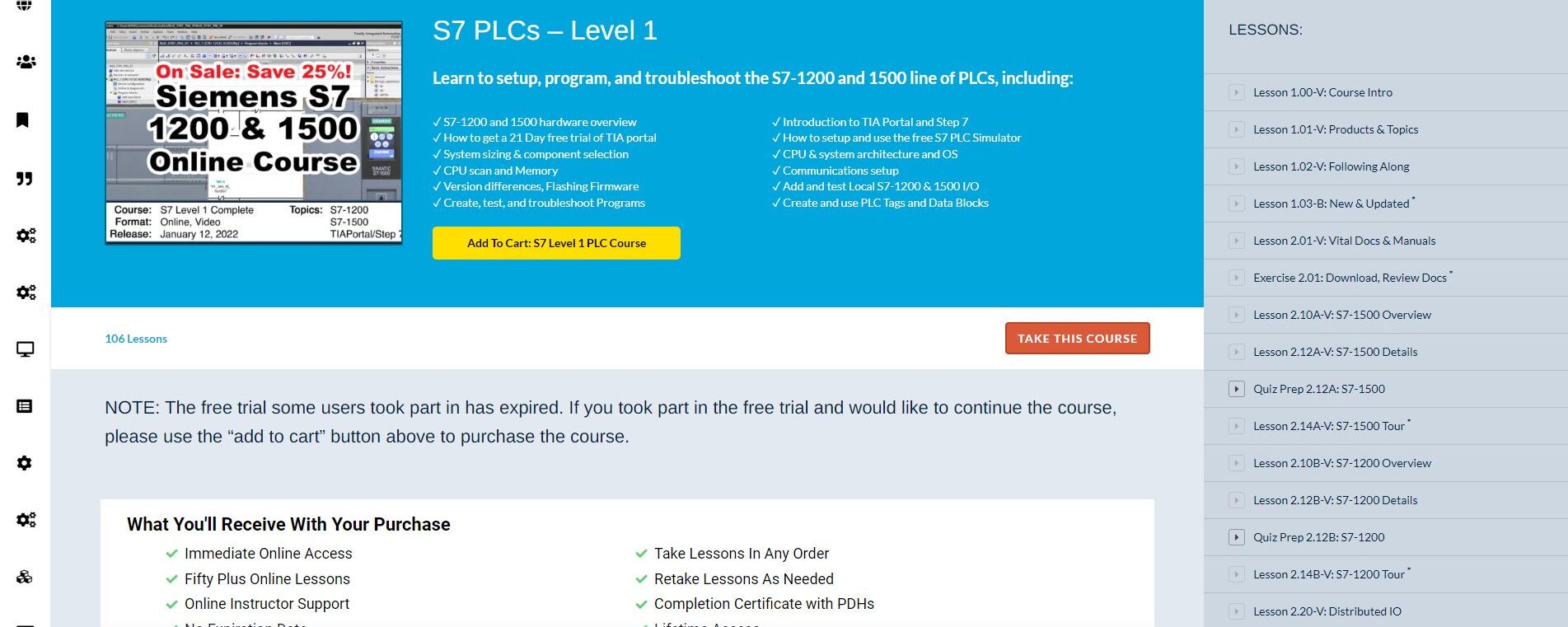 Featured Product: S7 PLCs, Level 1