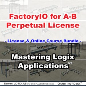 Factory I/O for A-B PLCs, Perpetual License (with bonus Logix course)