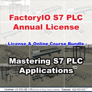 Factory I/O for S7 PLCs, 1 Year License (with bonus S7 course)